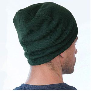 2 Layer Knit Slouchy Beanie for Men